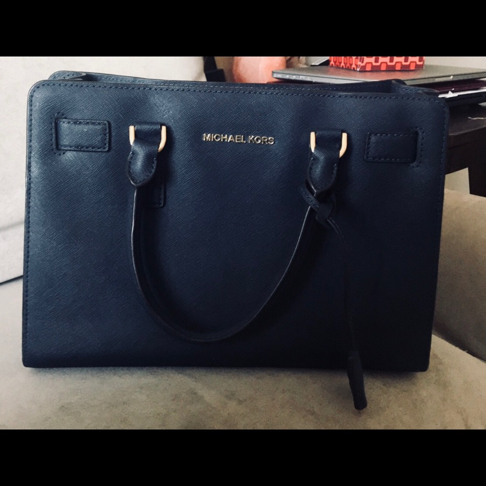 Michael Khors Navy Blue Satchel